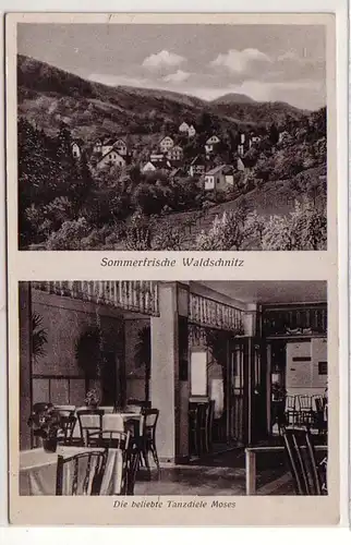 41383 Ak Sommerfrische Waldschnitz Tanzdiele 1942