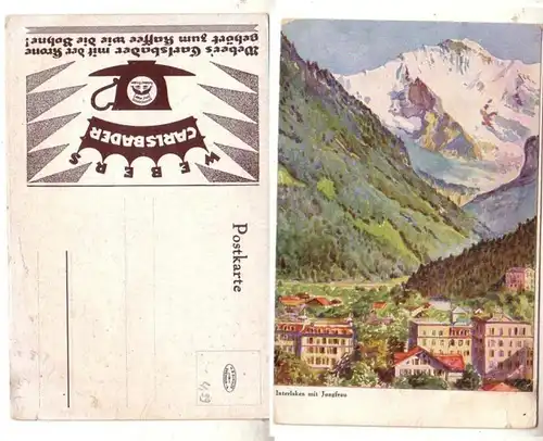 41348 Reklame Ak Webers Carlsbader zum Kaffee um 1910