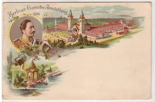 41346 Ak Lithographie Industriel Exposition Berlin 1896
