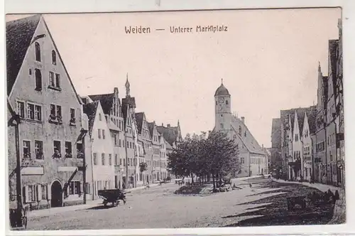 41343 Ak Weiden unterer Marktplatz um 1920