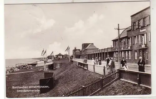 41318 Ak Mer du Nordbad Wilhelmshaven Promenade de plage 1931