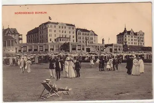 41314 Ak Nordseebad Borkum Strandpromenade um 1920