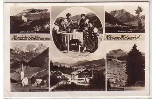 41305 Multi-image Ak Kleine Walsertal avec Gasthof 1942