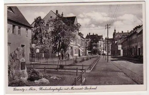 41288 Ak Gössnitz in Thür. Hindenburgstraße 1943