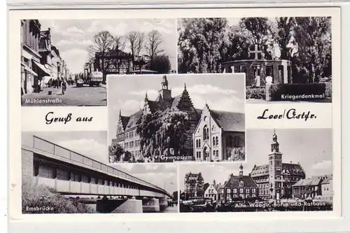 41254 Mehrbild Ak Gruß aus Leer in Ostfriesland um 1940