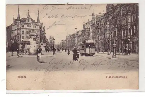 41251 Ak Köln Hohenzollernring Straßenbahn 1908