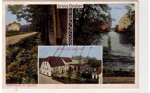 41229 Mehrbild Ak Gross Deuben Gasthof zum weißen Roß