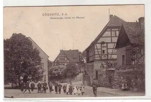 41189 Ak Gössnitz S.-A. Waldenburger Strasse 1917