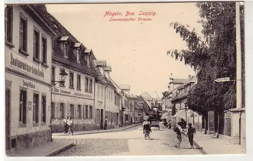 41178 Ak Mügeln Lommatzscher Strasse um 1910