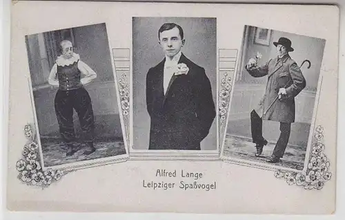 41167 Ak Alfred Lange Leipziger Spaßvogel Leipzig-Eutritzsch Wilhelmstr. 1920