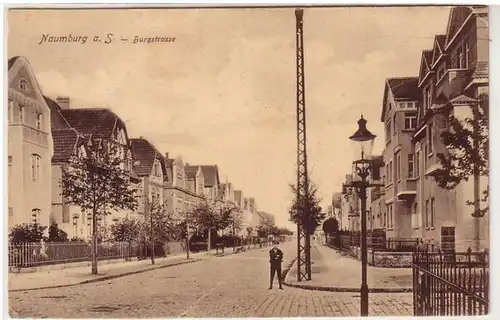 41160 Ak Naumburg a.S. Burgstrasse um 1910