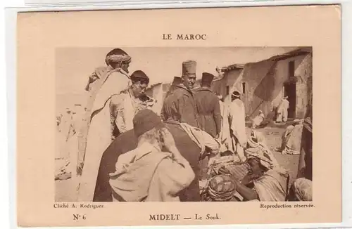 41148 Ak d'un légionnaire étranger allemand du Maroc Midelt Vue locale 1927