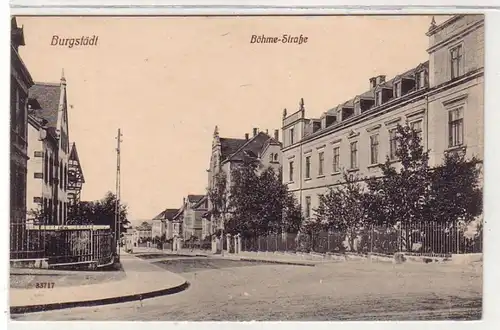 41117 Ak Burgstädt Böhme Straße um 1910