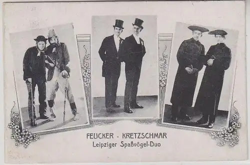 41069 Ak Feucker - Kretzschmar Leipziger Spätwagel-Duo Plongée Str. 1920