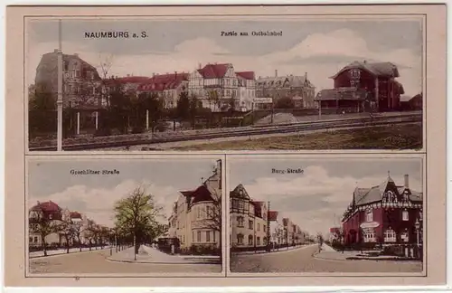 41051 Multi-image Ak Naumburg Ostbahnhof, etc. vers 1920