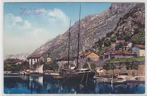 41041 Ak Kotor Cattaro Montenegro Hafen um 1910