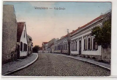 41023 Ak Wanzleben Roßstrasse vers 1910