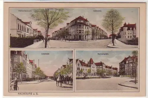 41009 Multiages Ak Naumburg Oststraße, etc. vers 1920