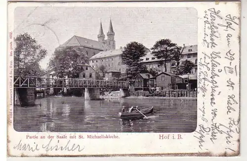 41000 Ak Hof Saale avec Saint-Michael-église 1905