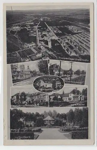 40944 Multi-image camp de troupes Ak Gouet de comte 1934