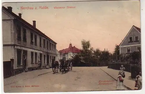 40933 Ak Nerchau an der Mulde Wurzener Straße 1914