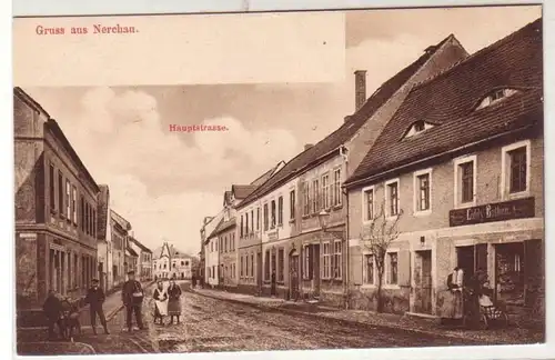 40924 Ak Gruß aus Nerchau Hauptstrasse um 1900