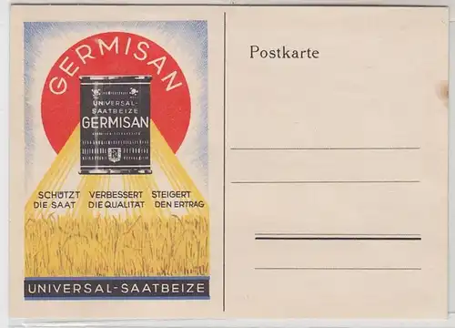 40923 Publicité Ak Germisan Universal Coiffures de graines vers 1930