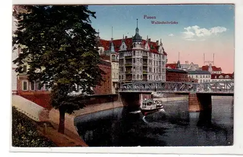 40918 Ak Posen Pont Wallischei 1919