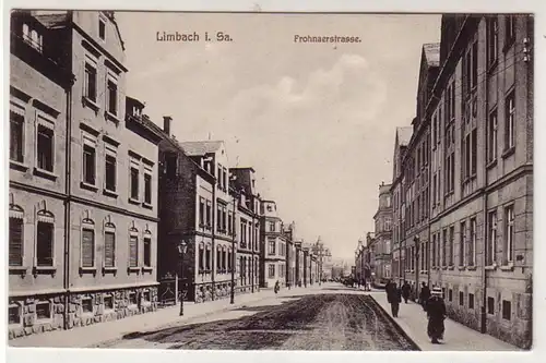 40888 Ak Limbach in Sachsen Frohnauerstrasse um 1910