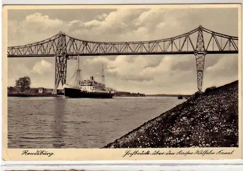 40867 Ak Rendsburg Kaiser Wilhelm Kanal um 1930