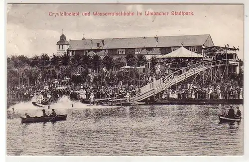 40868 Ak Crystallpalast im Limbacher Stadtpark 1917