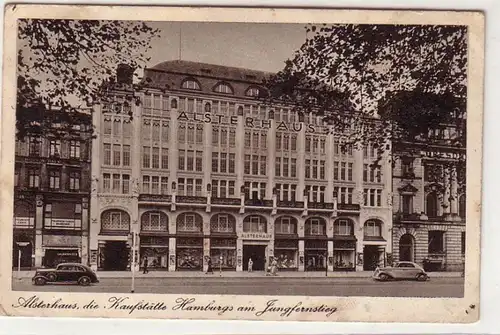40860 Ak Alsterhaus die Kaufstätte Hamburgs am Jungfernstieg 1949