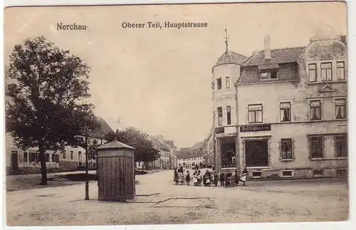 40840 Ak Nerchau oberer Teil Hauptstrasse um 1910