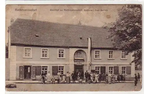 40833 Ak Gasthof zu Rathmannsdorf 1912