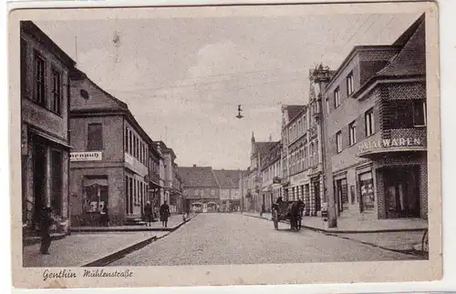 40818 Ak Genthin Mühlenstraße avec des magasins autour de 1940