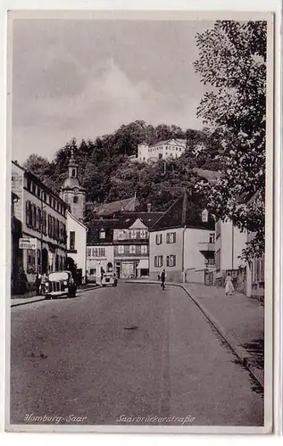 40804 Feldpost Ak Homburg Saar Saarbrückerstrasse 1940