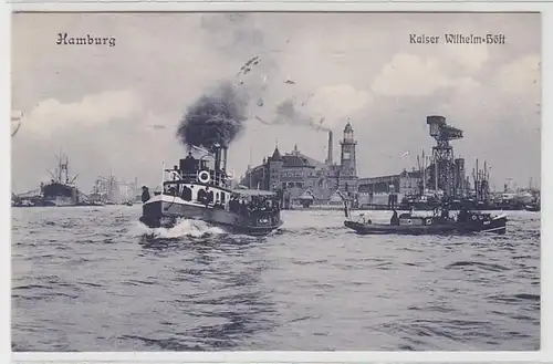 40798 Ak Hamburg Kaiser Wilhelm Höft 1910