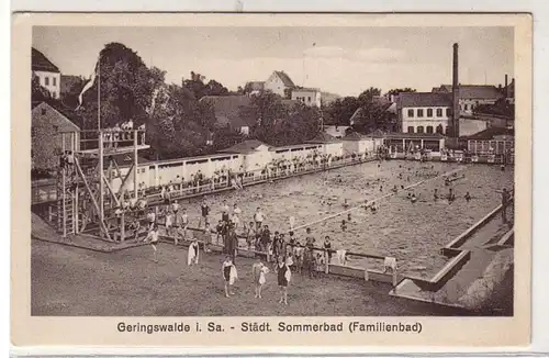 40787 Ak Geringswalde städtisches Sommerbad um 1930