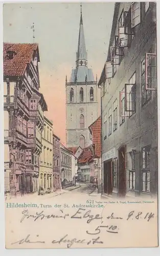 40779 Feldpost Ak Hildesheim St. Andreaskirche 1914