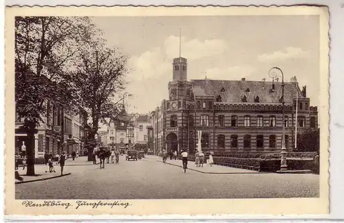 40767 Ak Rendsburg Jungfernsachung avec bureau de poste 1940