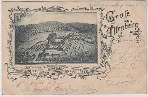 40764 Ak Gruß aus Altenberg im 16. Jahrhundert 1901
