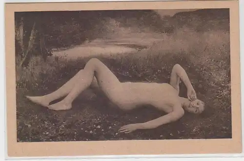 40753 érotique ac femme acte sur prairie, Collin: "Floreal" vers 1930