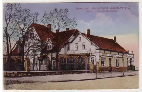 40723 Feldpost Ak Gruß vom Kuchenhaus Naumburg 1917