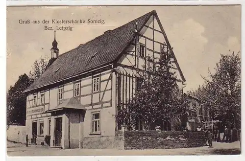 40719 Ak Gruss aus der Klosterschänke Sornzig 1927