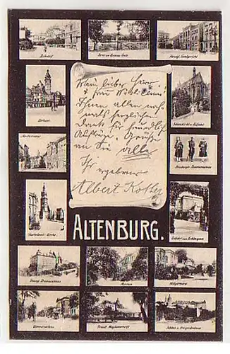 40494 Multi-image Ak Altenburg Gare ferroviaire etc. 1907