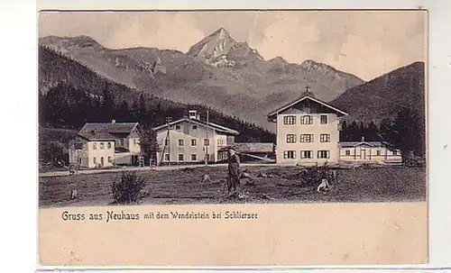 40446 Ak Salutation de Neuhaus près de Schliersee vers 1900