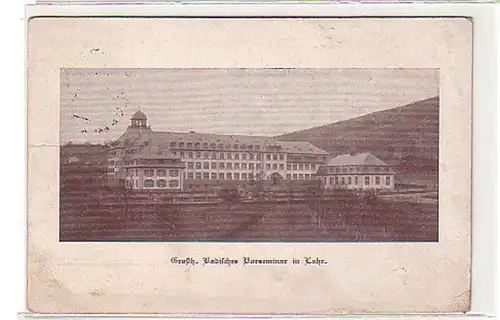40444 Ak Grandh. Pré-séminaire Badischen à Lahr 1916