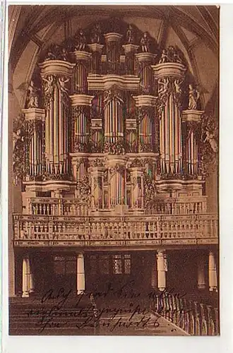 40384 Ak Merseburg Dom Innenansicht mit Orgel 1908