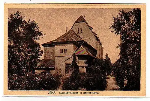 40299 Ak Jena Schillerkirche à Peu de Jenia vers 1930