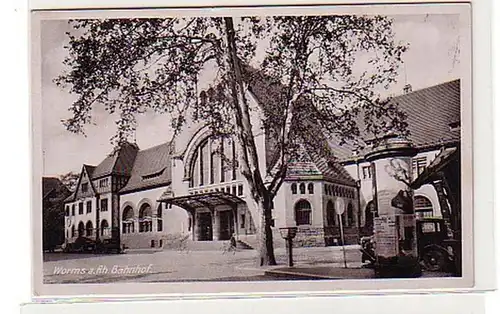 40270 Ak Worms a. Rh. Gare ferroviaire vers 1930